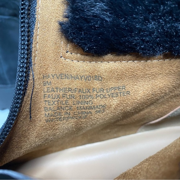 New! Blondo Hayven Black Suede Faux Fur Cuff Boot 8M - Picture 11 of 14